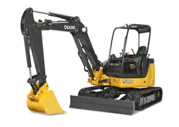 John Deere 50D Mini Excavator Rental Surrey